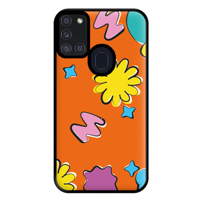 K-Pop Band Flowers Patterns Phone Case for Galaxy A21s