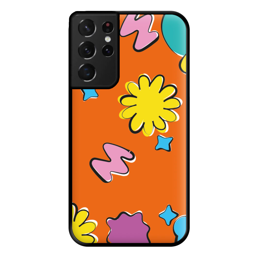 K-Pop Band Flowers Patterns Phone Case for Galaxy S21 Ultra