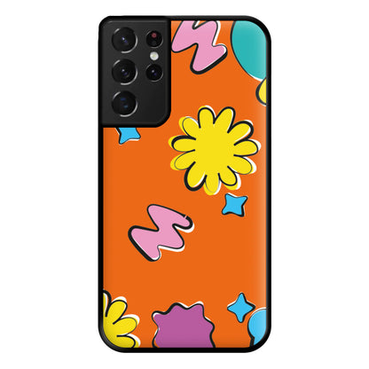 K-Pop Band Flowers Patterns Phone Case for Galaxy S21 Ultra