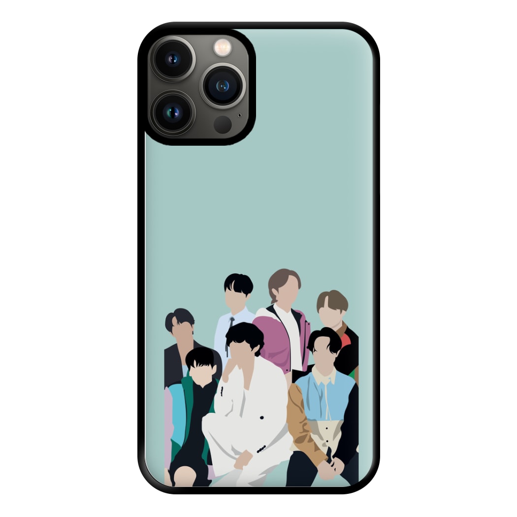 Blue K-Pop Band Members Phone Case for iPhone 11 Pro Max