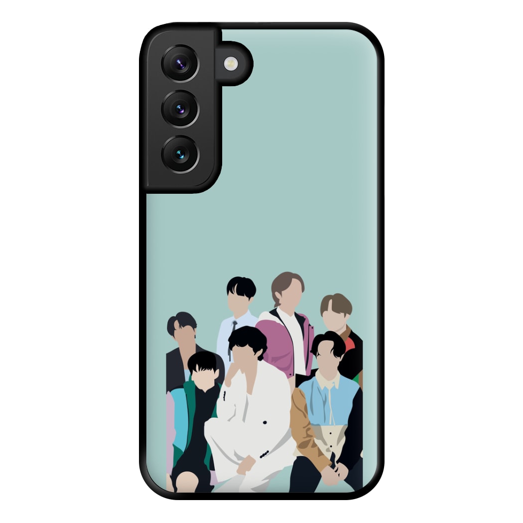 Blue K-Pop Band Members Phone Case for Galaxy S22 Plus