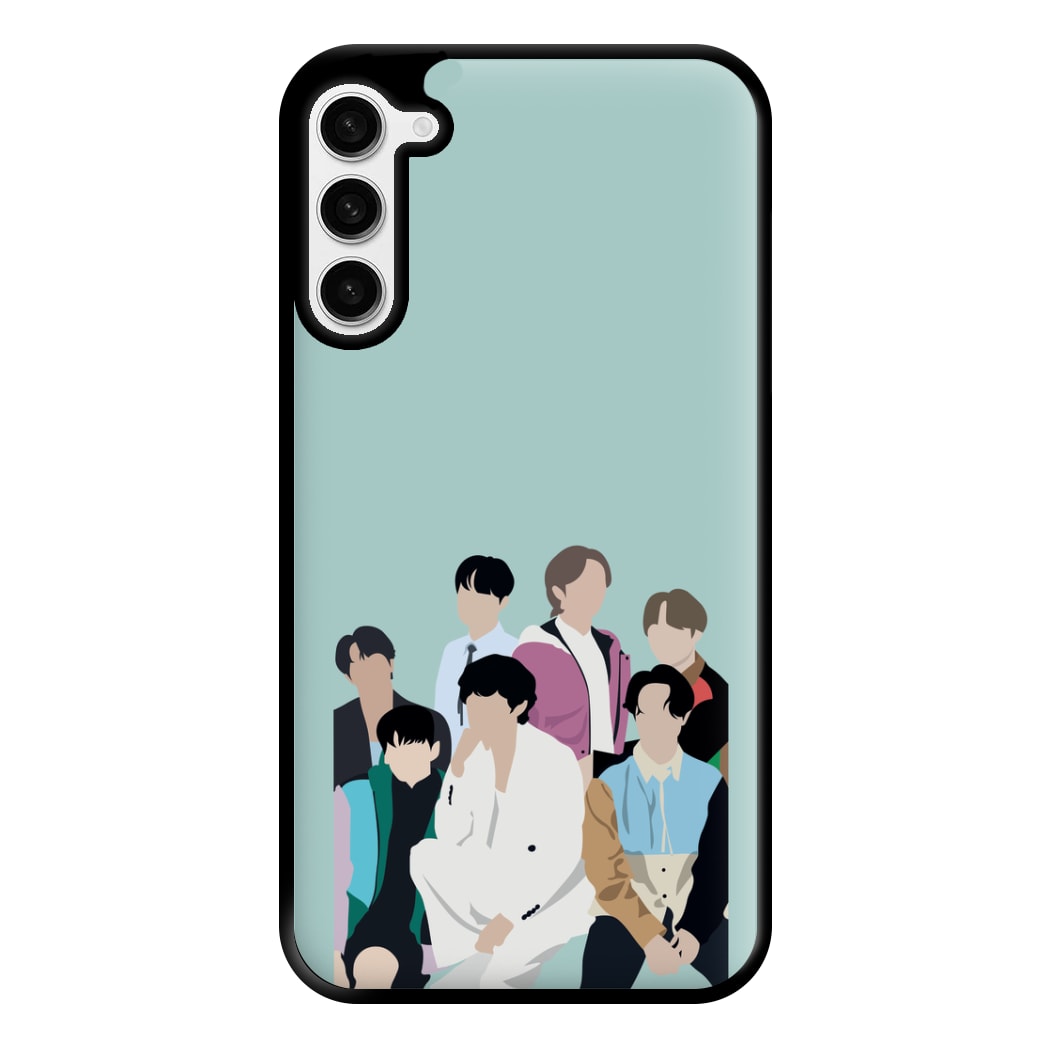 Blue K-Pop Band Members Phone Case for Galaxy S23 Plus