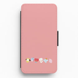 BT21 - K Pop Flip / Wallet Phone Case