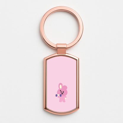 Cooky 21 - K Pop Rose Gold Keyring