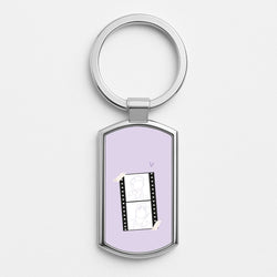 V - BTS Silver Keyring