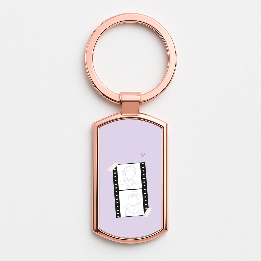 V - BTS Rose Gold Keyring