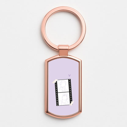 V - BTS Rose Gold Keyring