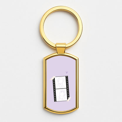V - BTS Gold Keyring