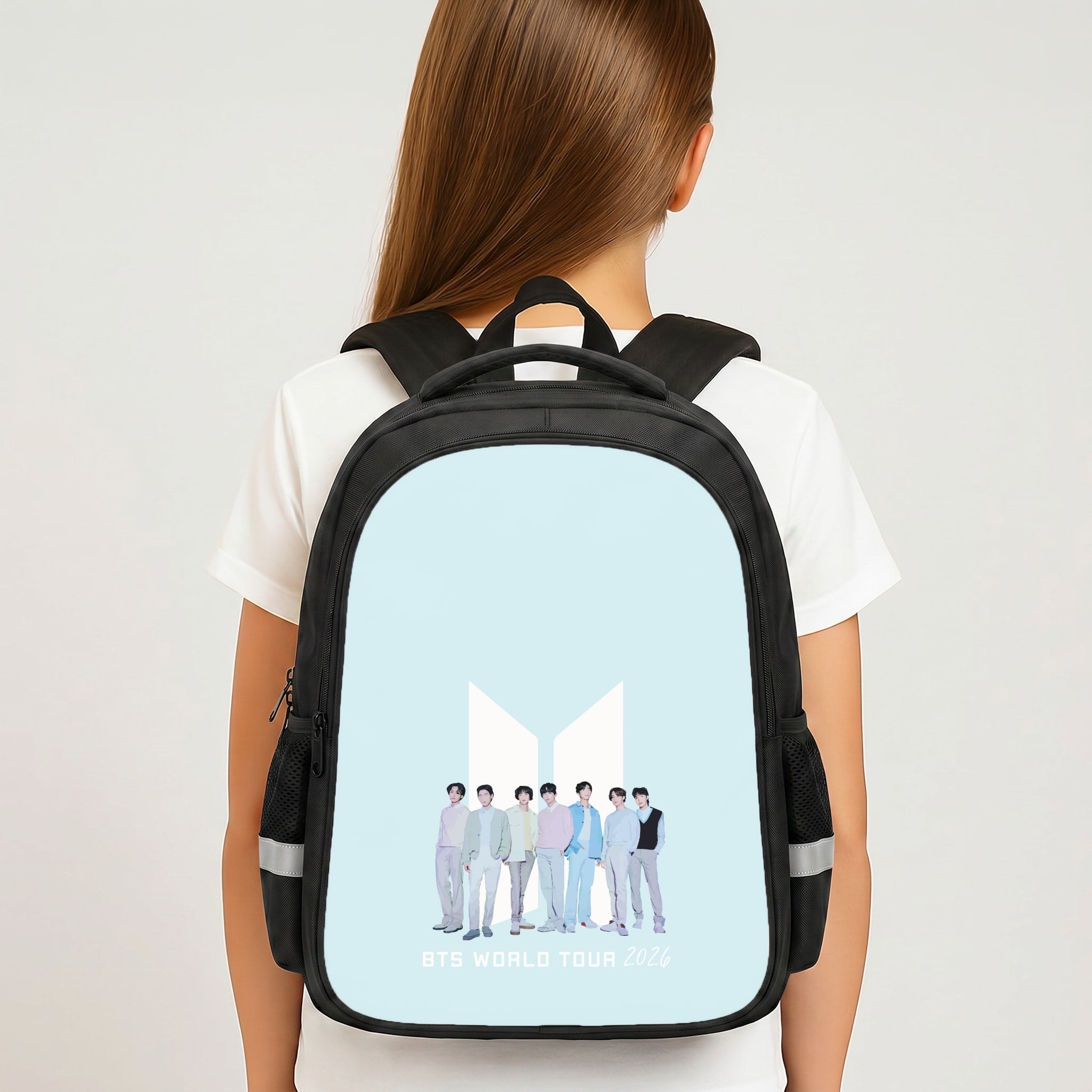 K-Pop Band Tour Pastel Blue Backpack