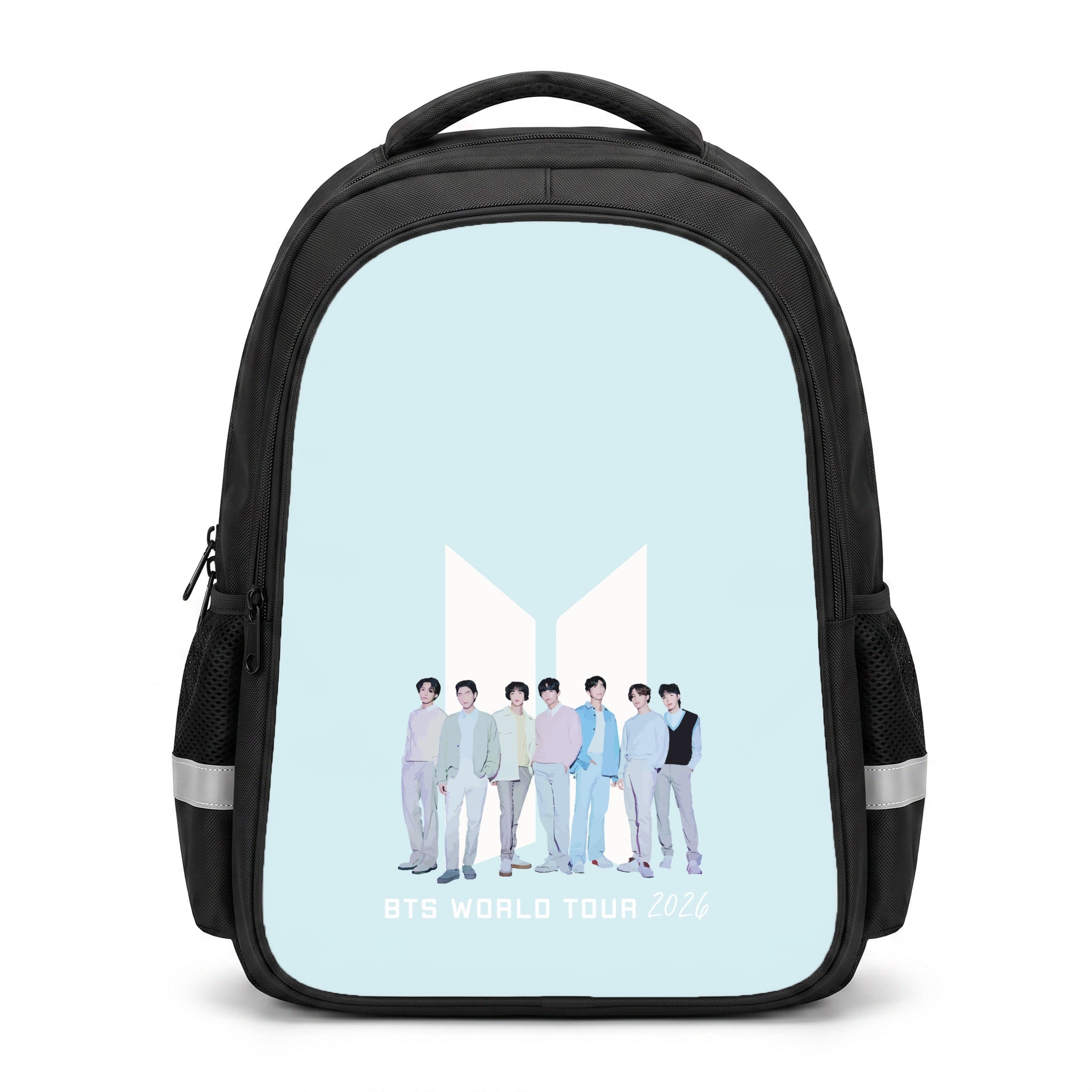 K-Pop Band Tour Pastel Blue Backpack