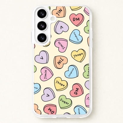 K-Pop Band Members Love Hearts Pattern Phone Case for Galaxy S26 Plus