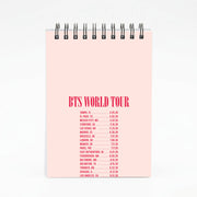 K-Pop Band World Tour List 2026 Notebook 4
