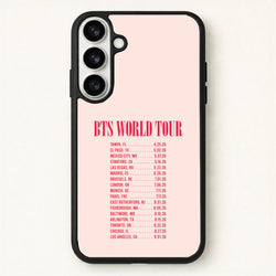 K-Pop Band World Tour List 2026 Phone Case for Galaxy S26 Plus