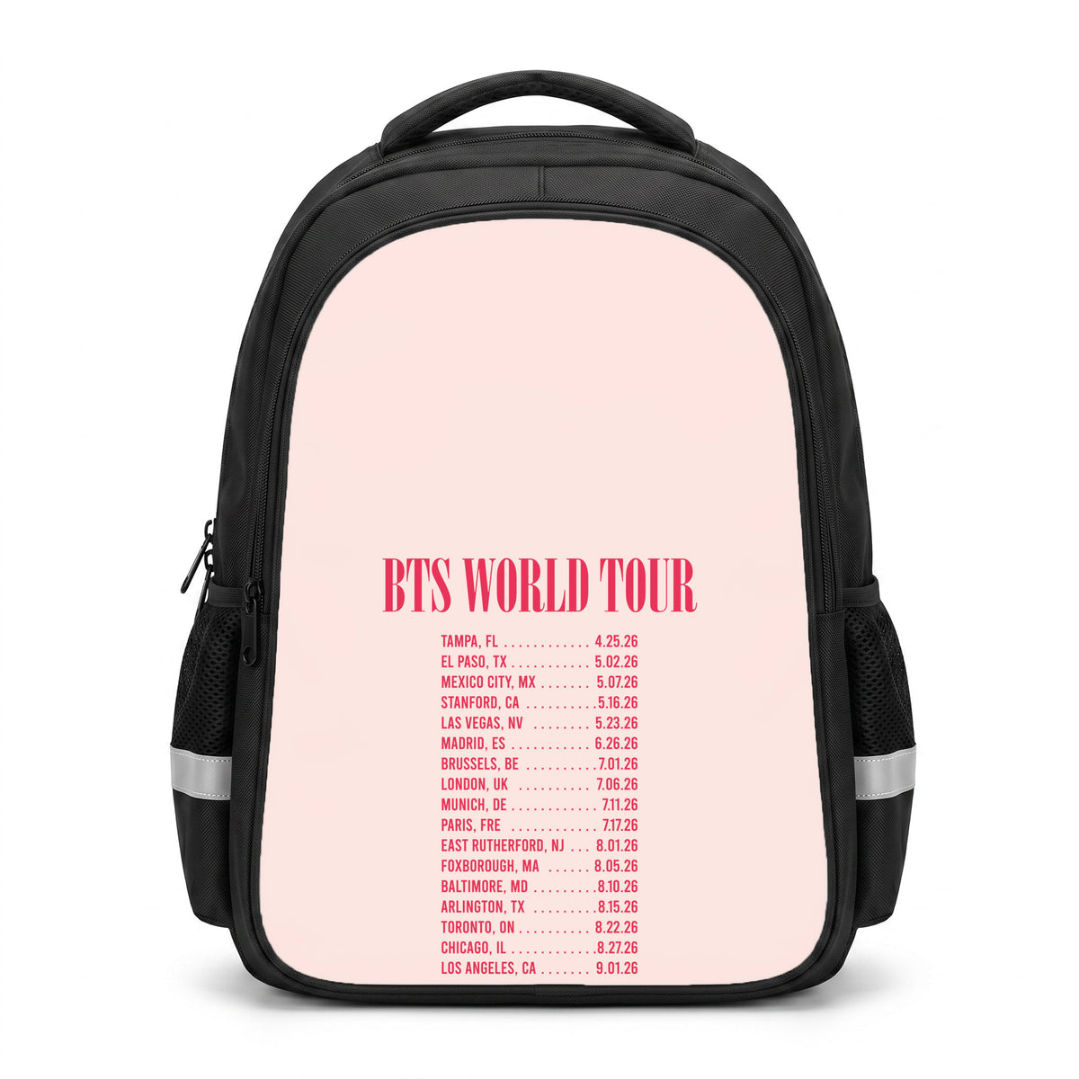 K-Pop Band World Tour List 2026 Backpack