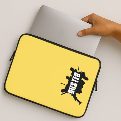 Splatter Text - Bust Band MacBook Case