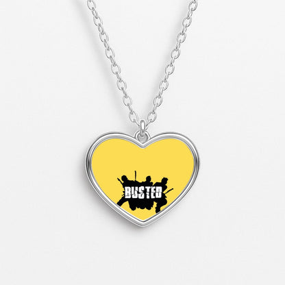 Splatter Text - Bust Band Necklace