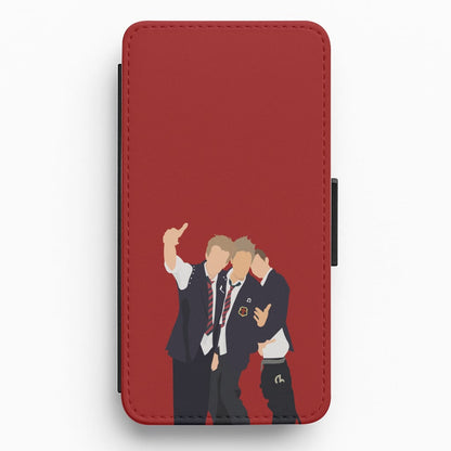 School Clothes - Bust Band Flip / Wallet Phone Case