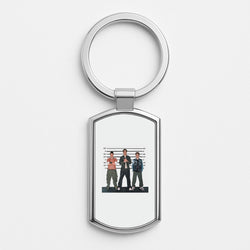 Height Chart - Bust Band Silver Keyring