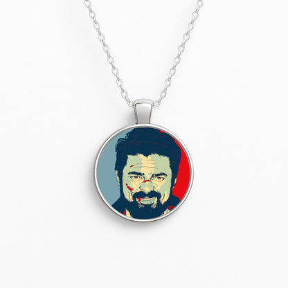 Billy Butcher Face Circle Necklace