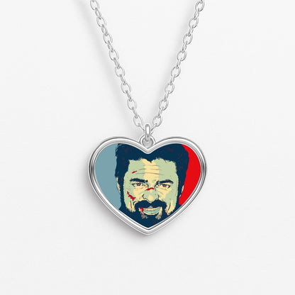Billy Butcher Face Heart Necklace