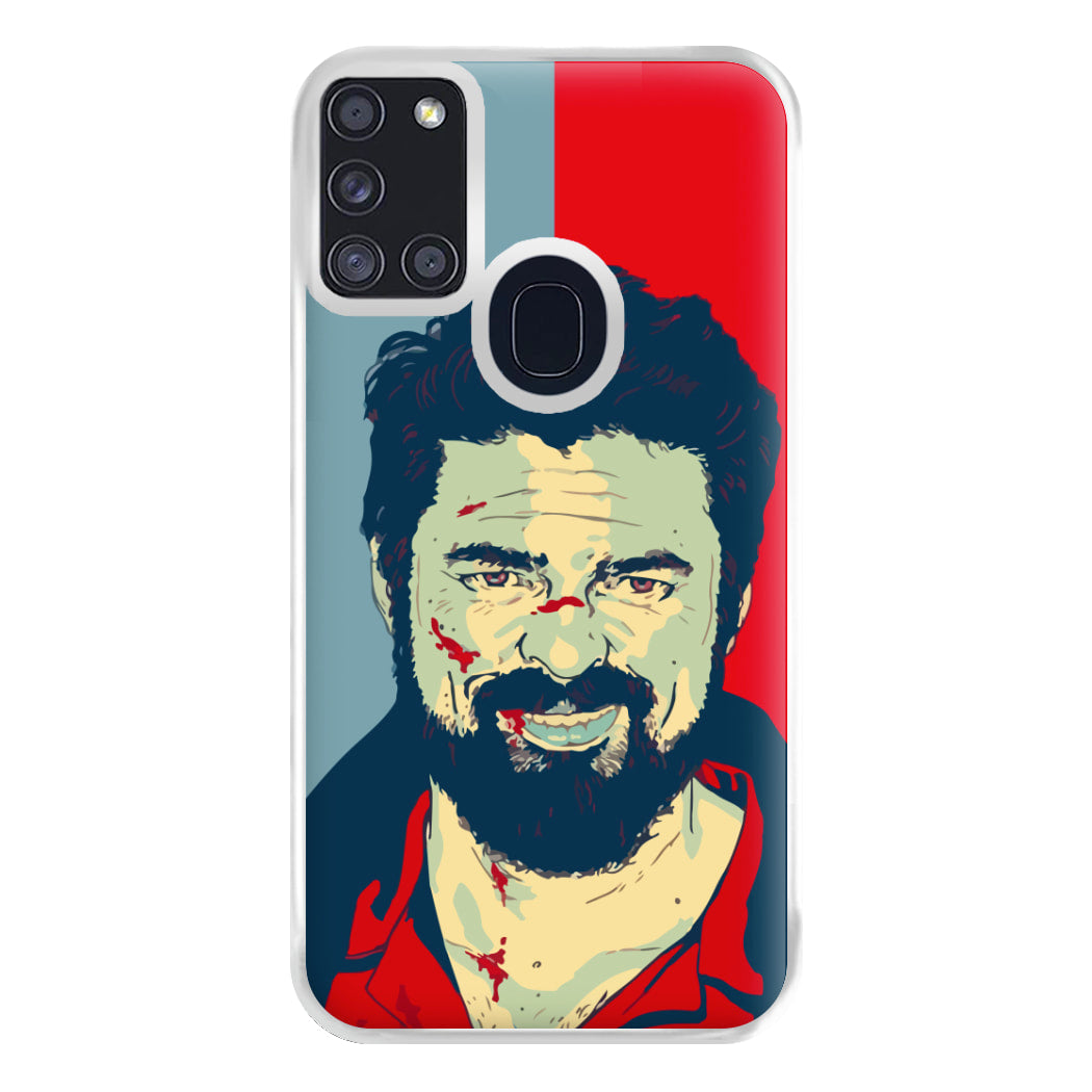 Billy Butcher Face Phone Case for Galaxy A21s