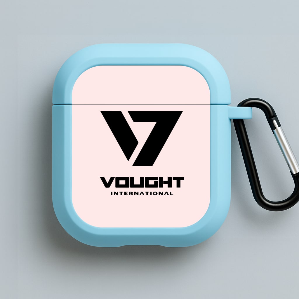 Vought Logo Blue AirPods Case