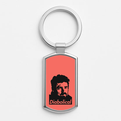 Diabolical Silver Keyring