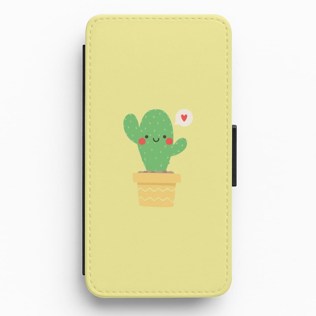 Cute Cactus Flip / Wallet Phone Case