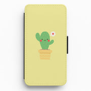 Cute Cactus Flip / Wallet Phone Case 1