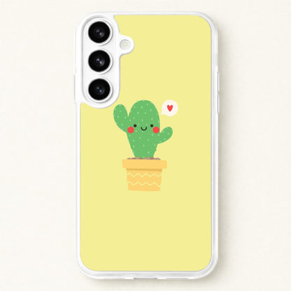 Cute Cactus Phone Case for Galaxy S26 Plus
