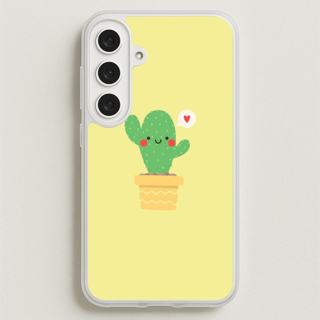 Cute Cactus Phone Case for Galaxy S25FE
