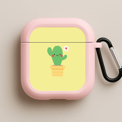 Cute Cactus Pink AirPods Case