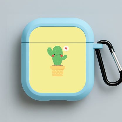 Cute Cactus Blue AirPods Case