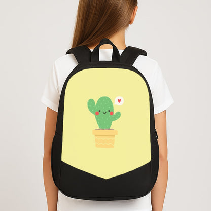 Cute Cactus Large School Bag