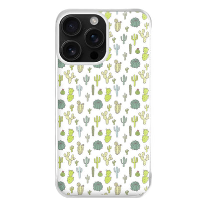 Cactus Pattern Phone Case for iPhone 16 Pro Max