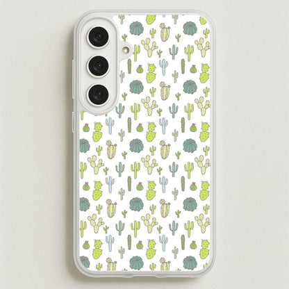 Cactus Pattern Phone Case for Galaxy S25FE