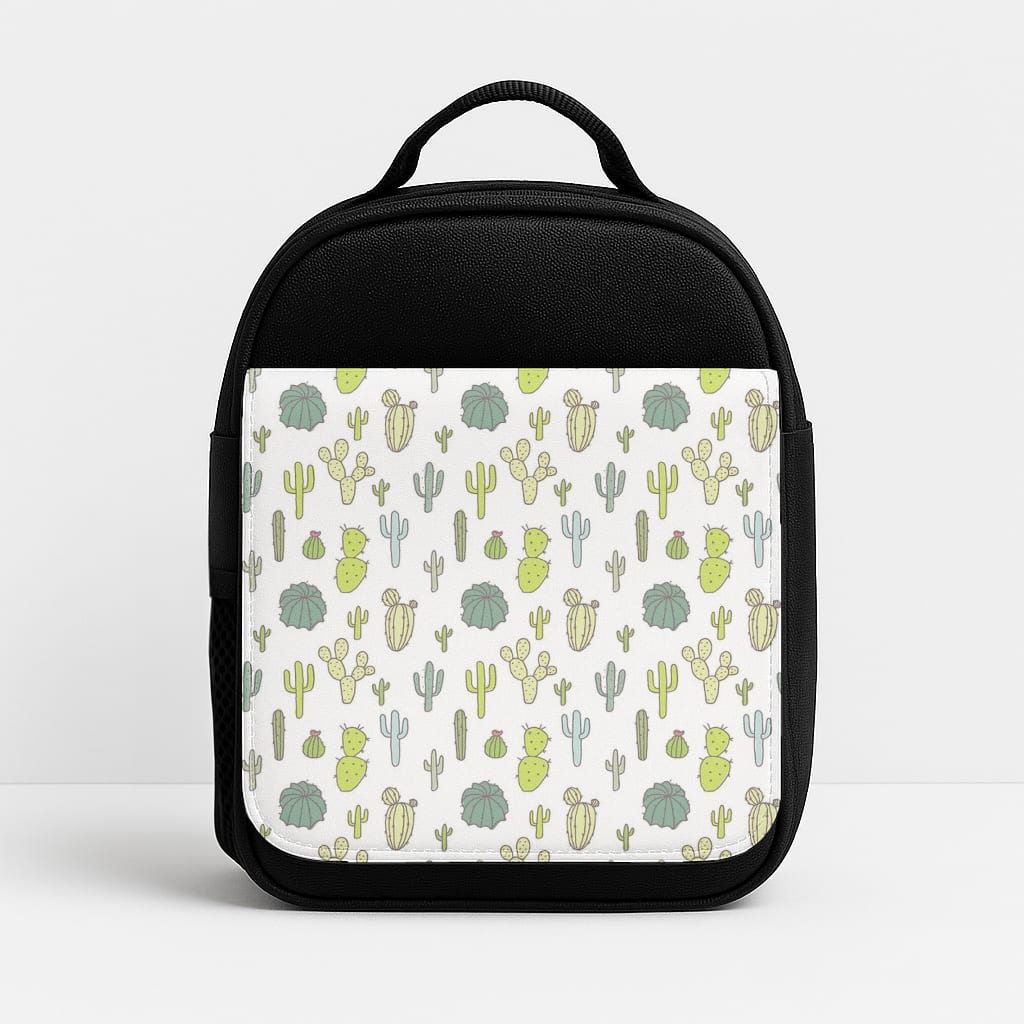 Cactus Pattern Insulated Lunchbox