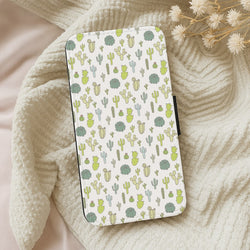 Cactus Pattern Wallet Phone Case