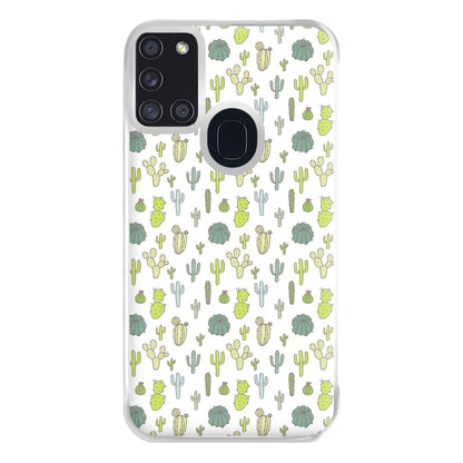 Cactus Pattern Phone Case for Galaxy A21s