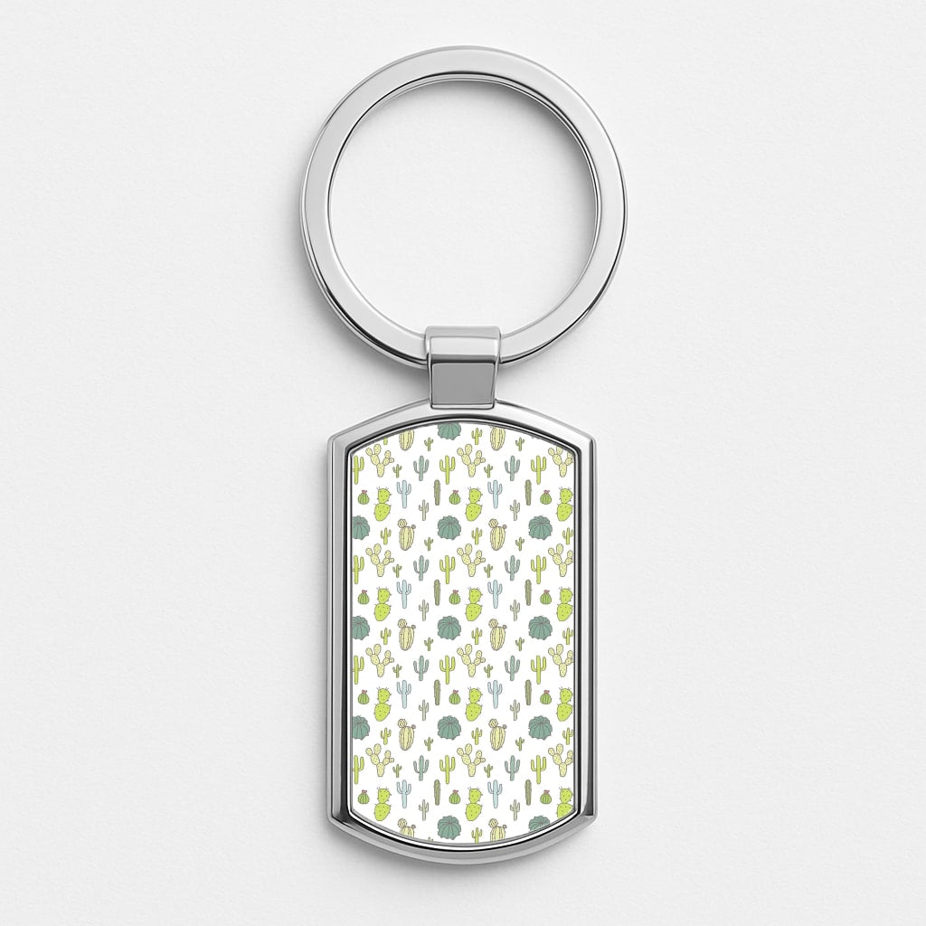 Cactus Pattern Luxury Keyring