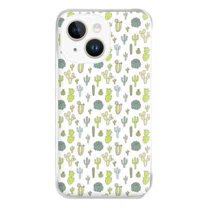 Cactus Pattern Phone Case for iPhone 14 Plus