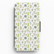 Cactus Pattern Flip / Wallet Phone Case 1