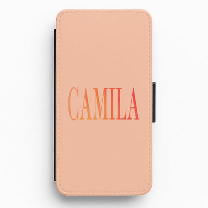 Camila Cabello Orange Flip / Wallet Phone Case