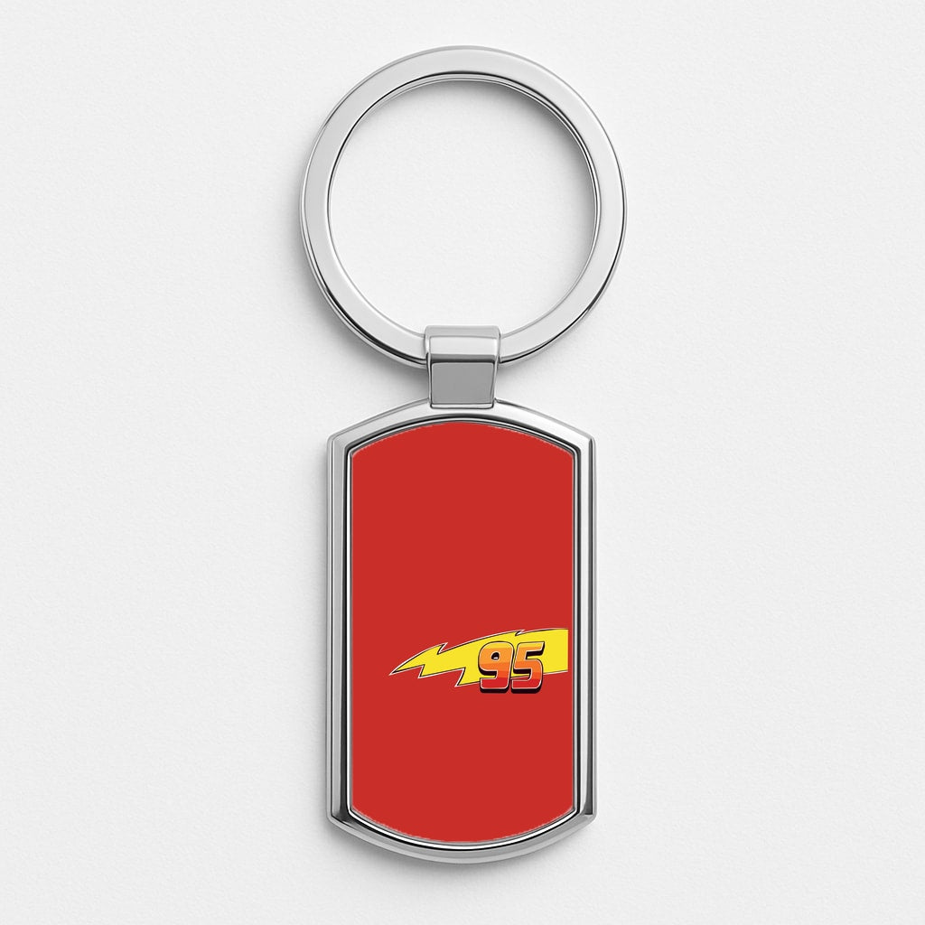95 - Cars Silver Keyring