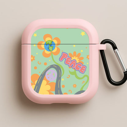 Peace - Cars Pink AirPods Case
