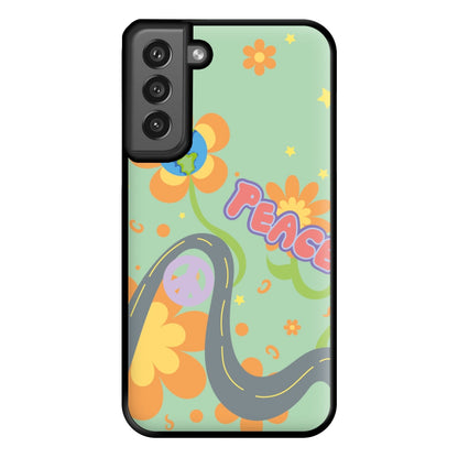 Peace - Cars Phone Case for Galaxy S21FE