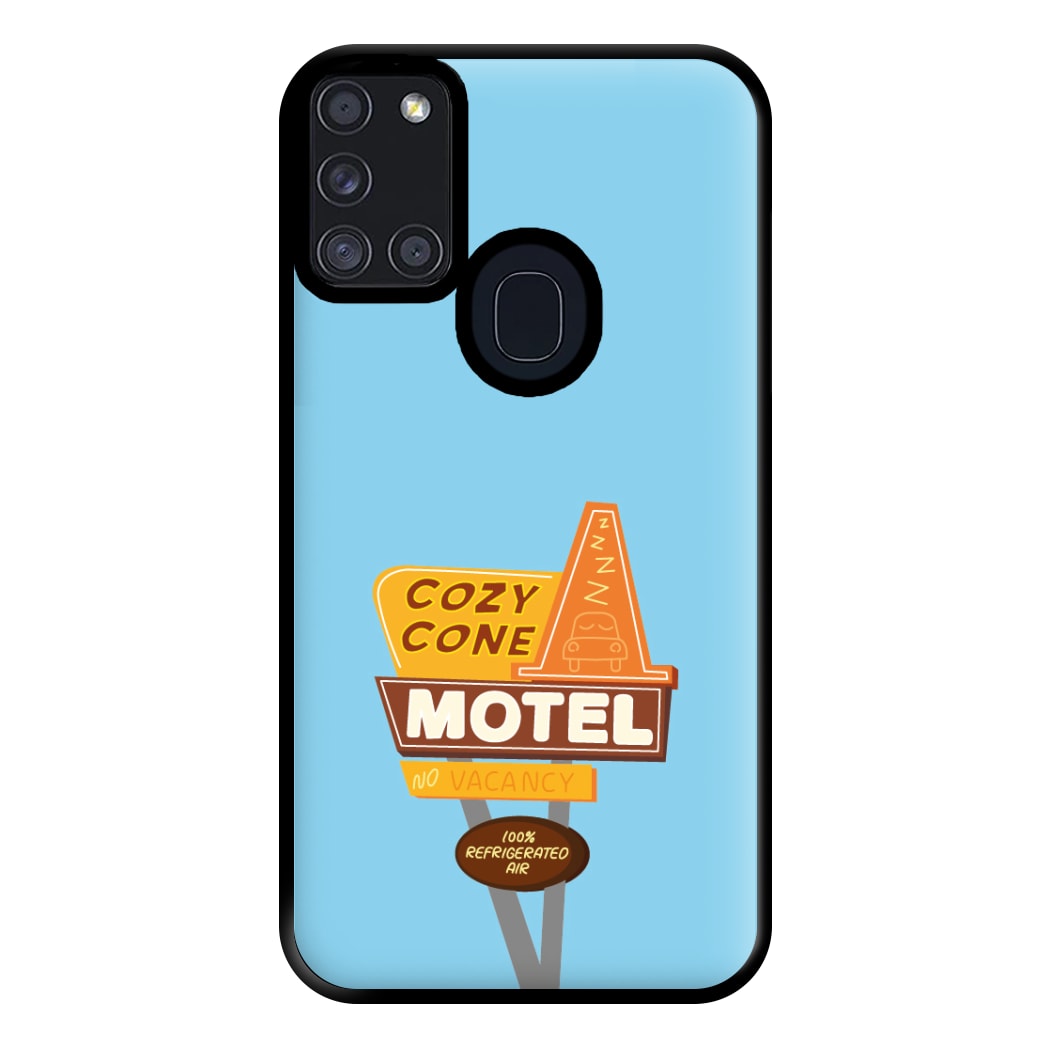 Cozy Cone Motel - Cars Phone Case for Galaxy A21s