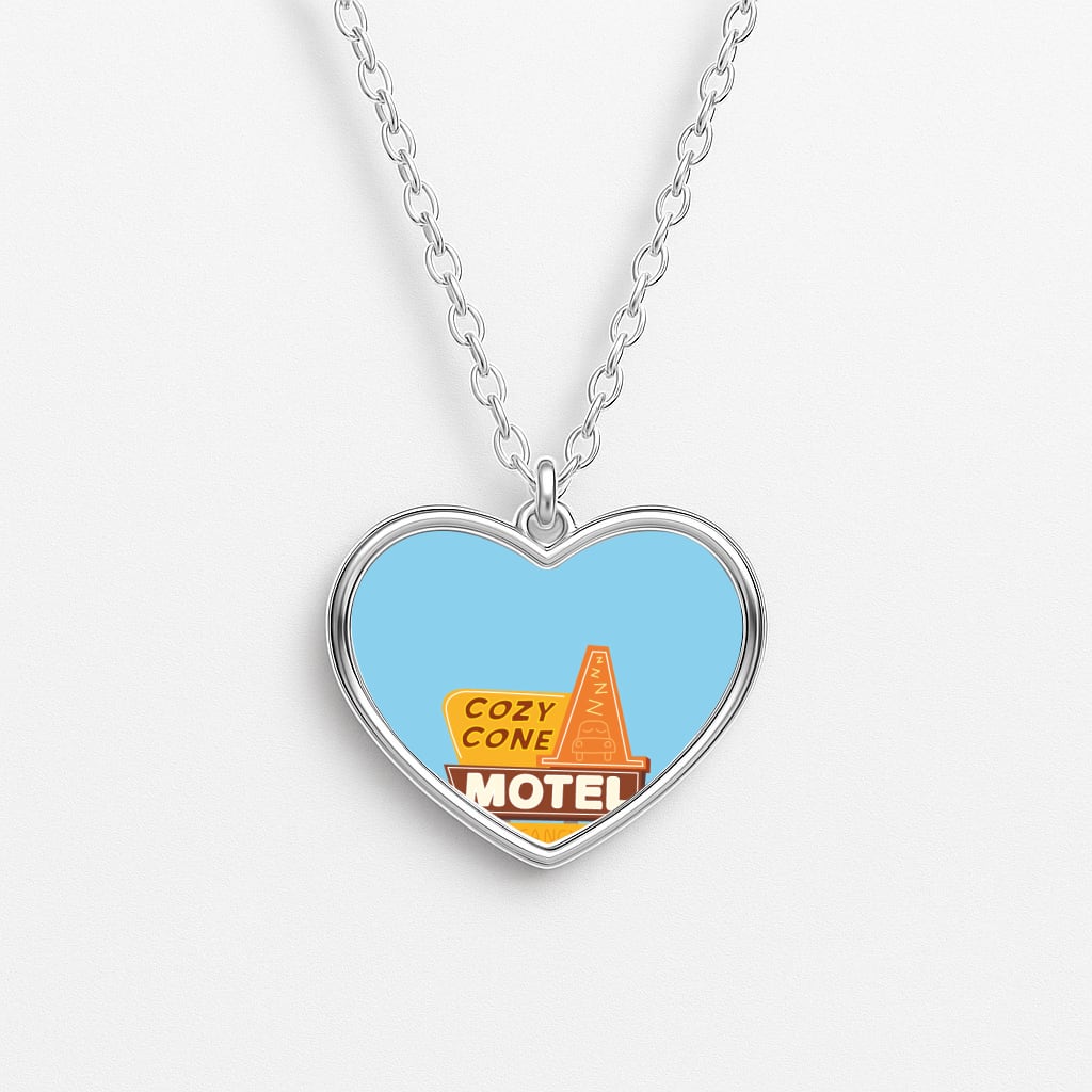 Cozy Cone Motel - Cars Heart Necklace