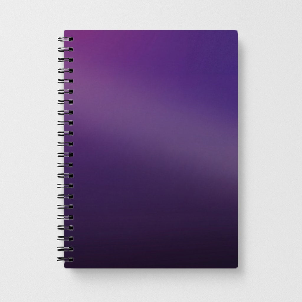 Back to Casics - Midnight Violet Fade Notebook