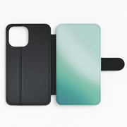 Back to Casics - Mint Jade Fade Flip / Wallet Phone Case 2